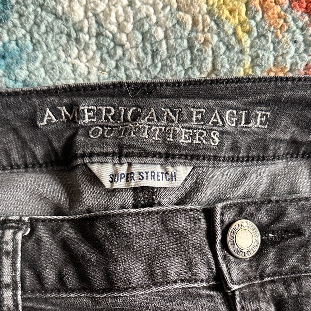 American Eagle Outfitters Women's Gray Super Stretch Jeggings